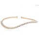 Diamond Wave Cuff Bracelet in Rose Gold